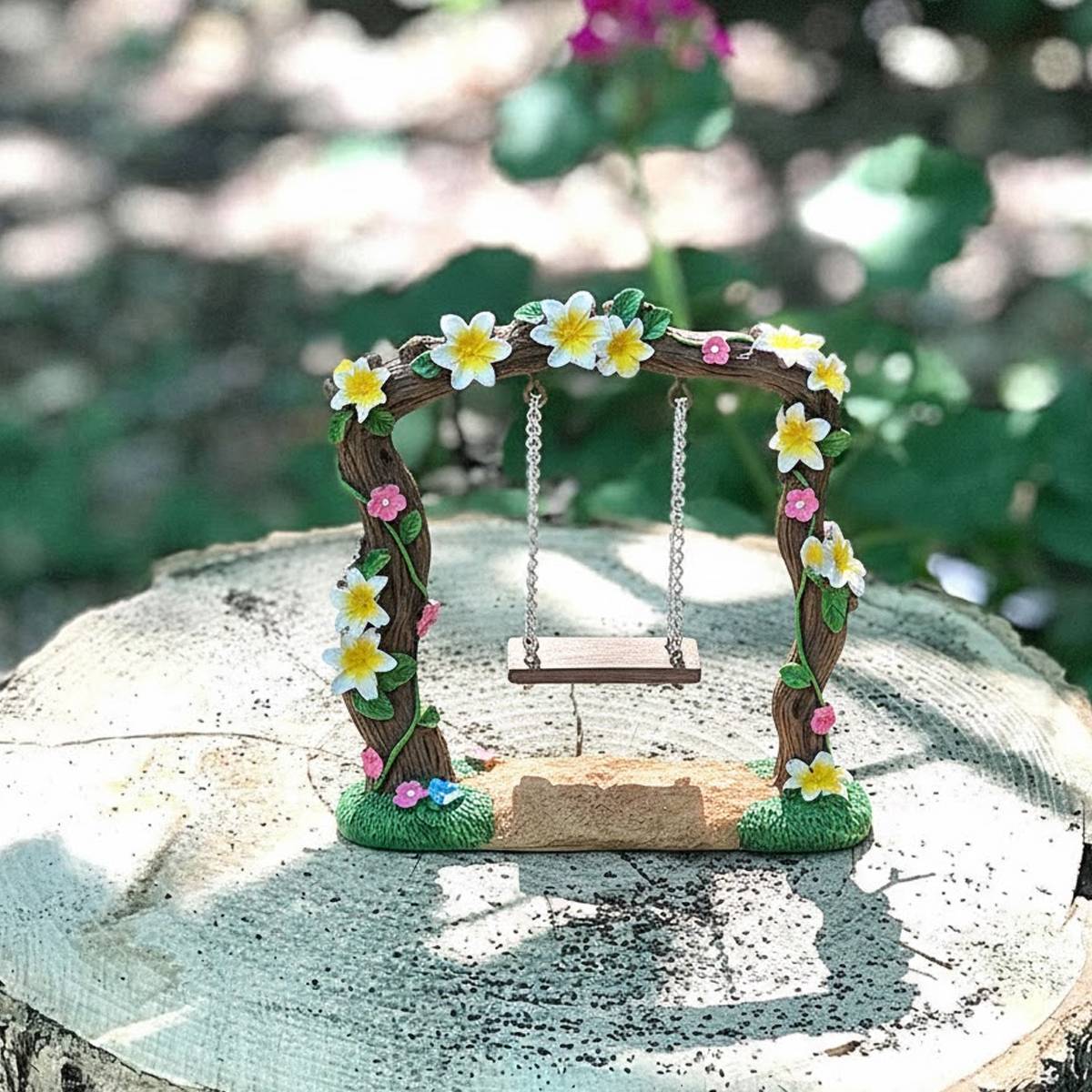 Miniature Resin Swing Garden Decor - Image 11