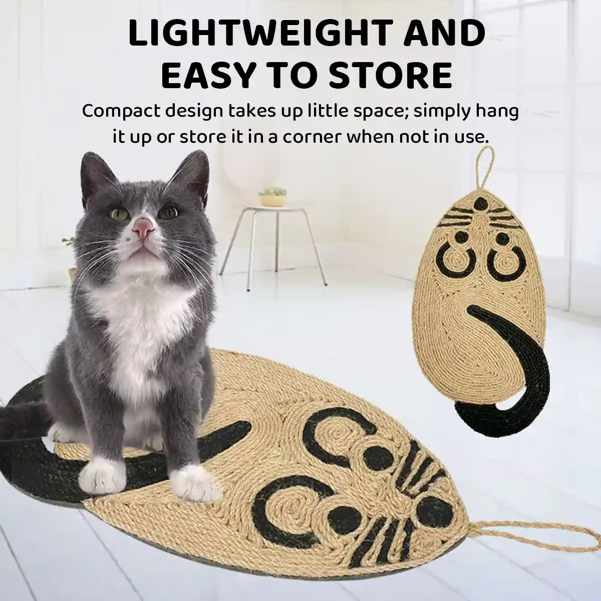 Mouse-Shaped Cat Scratching Board Sisal Claw Care Pad For Furniture Protection - Image 11