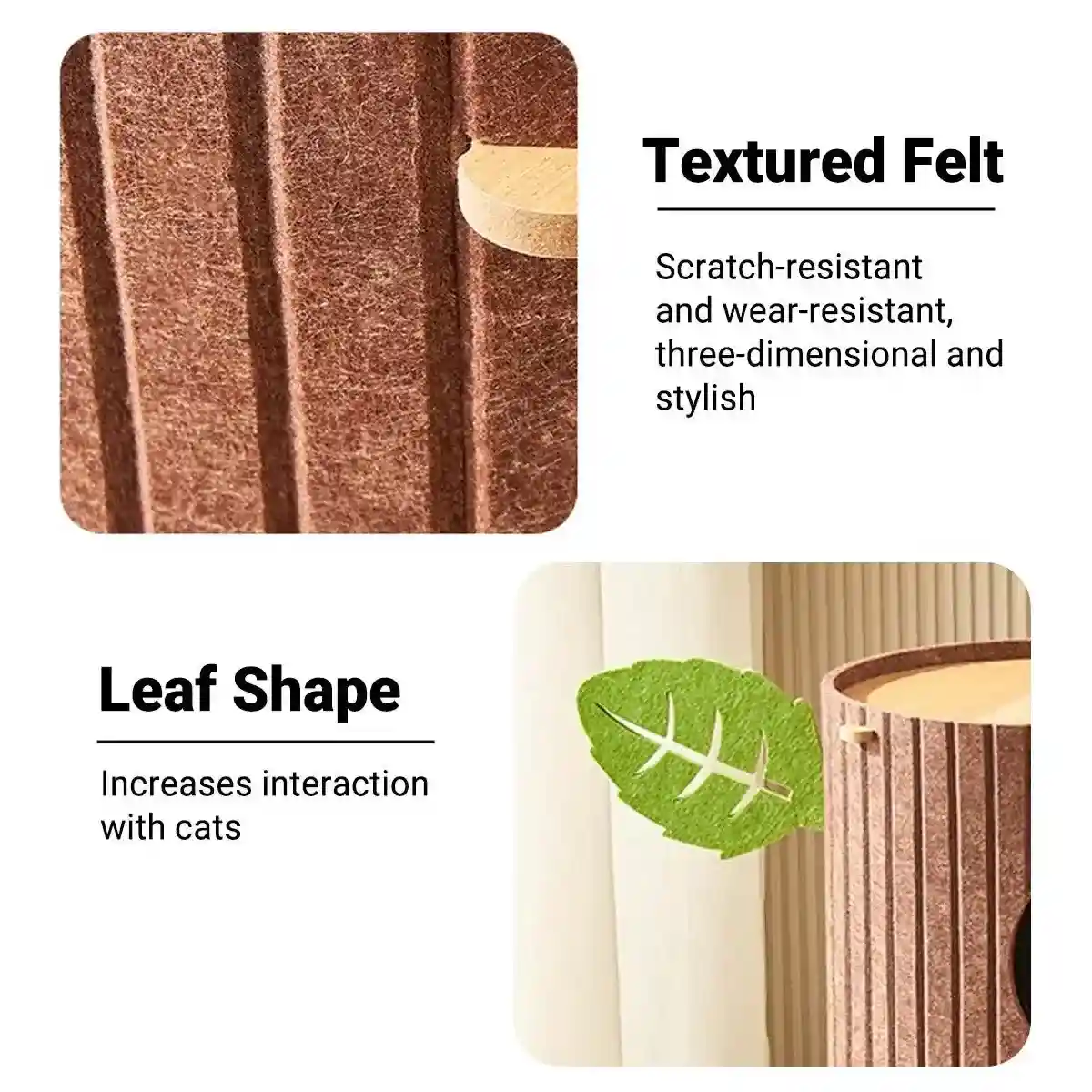Stylish Multi-Layer Tree Trunk Cat House Indoor for Rest & Play - Image 6