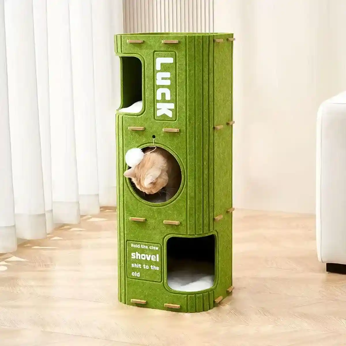 Modern Felt Multi-Layer Cat House for Play and Relaxation - Image 14