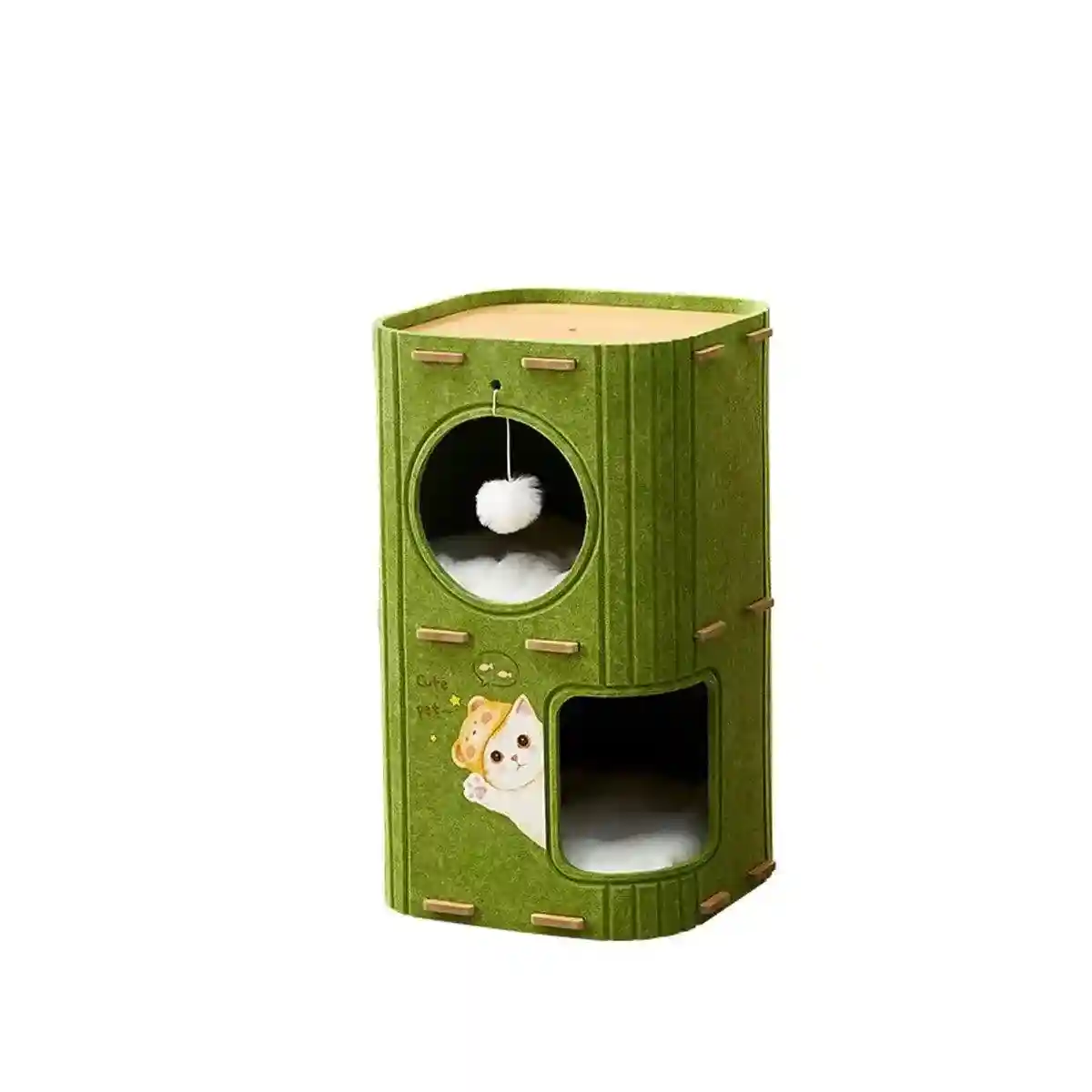 Modern Felt Multi-Layer Cat House for Play and Relaxation - Image 15
