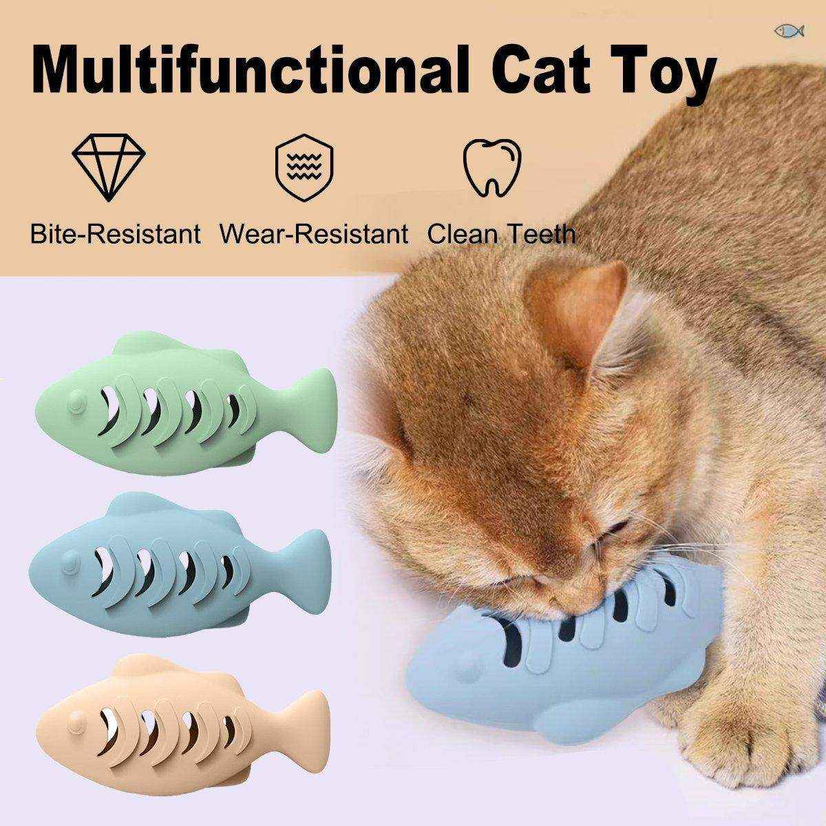 Pet Toy Cat Mint Toy Interactive Fish Leakage Toy Self-relief Feeding Artifact - Image 2