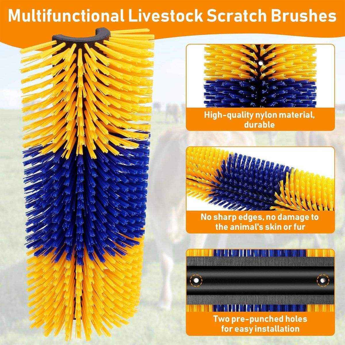 Multifunctional Livestock Brush Nylon Bristles for Horses Cows & Goats - Image 3