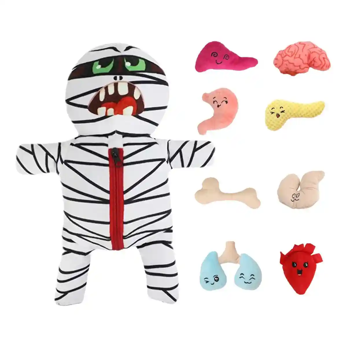 Mummy Plush Dog Toy Set 9-in-1 Interactive - Image 2