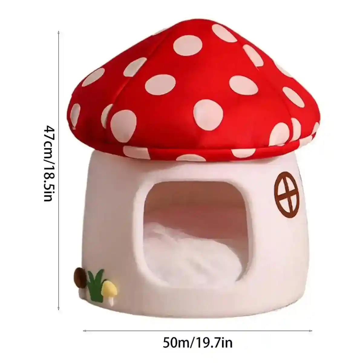Mushroom Cat Kennel Cosy & Stylish Pet Bed for Cats and Small Animals - Image 8
