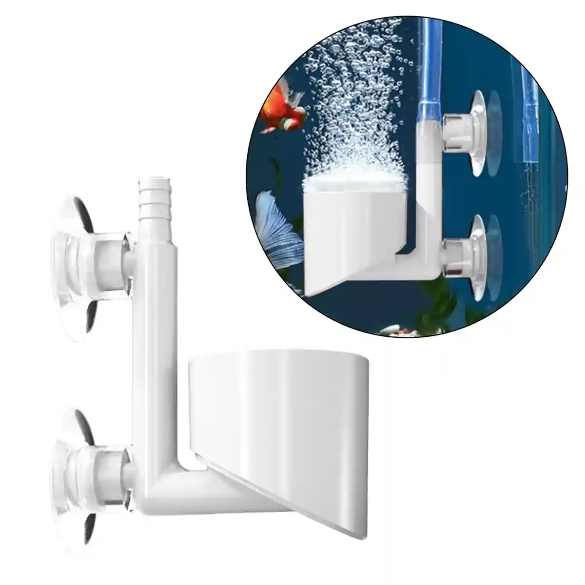Nano Aquarium Air Stone Bubble Diffuser with Double Suction Cups - Image 11