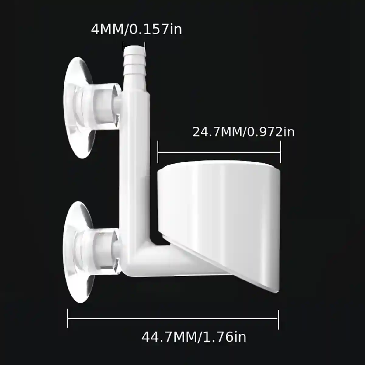 Nano Aquarium Air Stone Bubble Diffuser with Double Suction Cups - Image 3