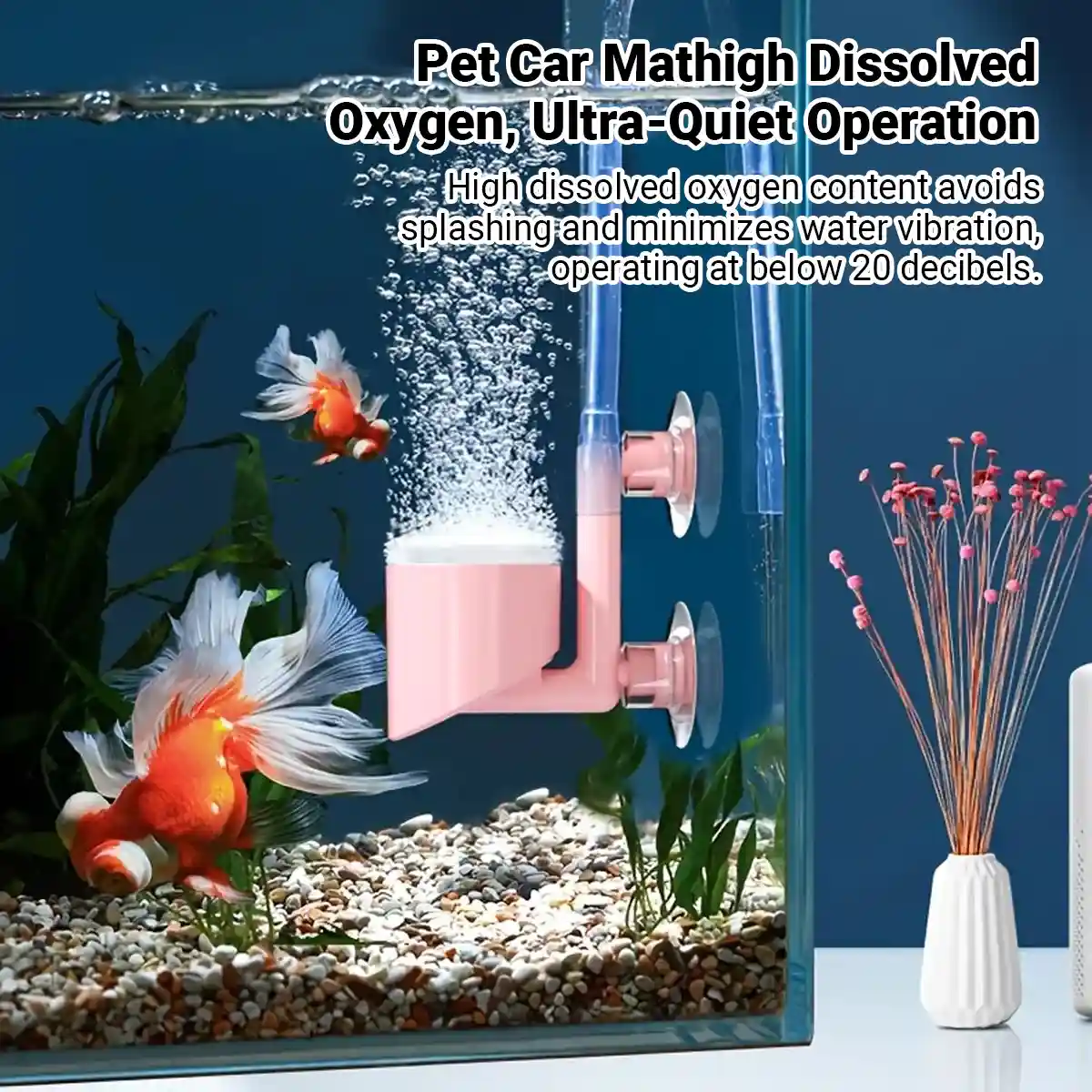Nano Aquarium Air Stone Bubble Diffuser with Double Suction Cups - Image 4