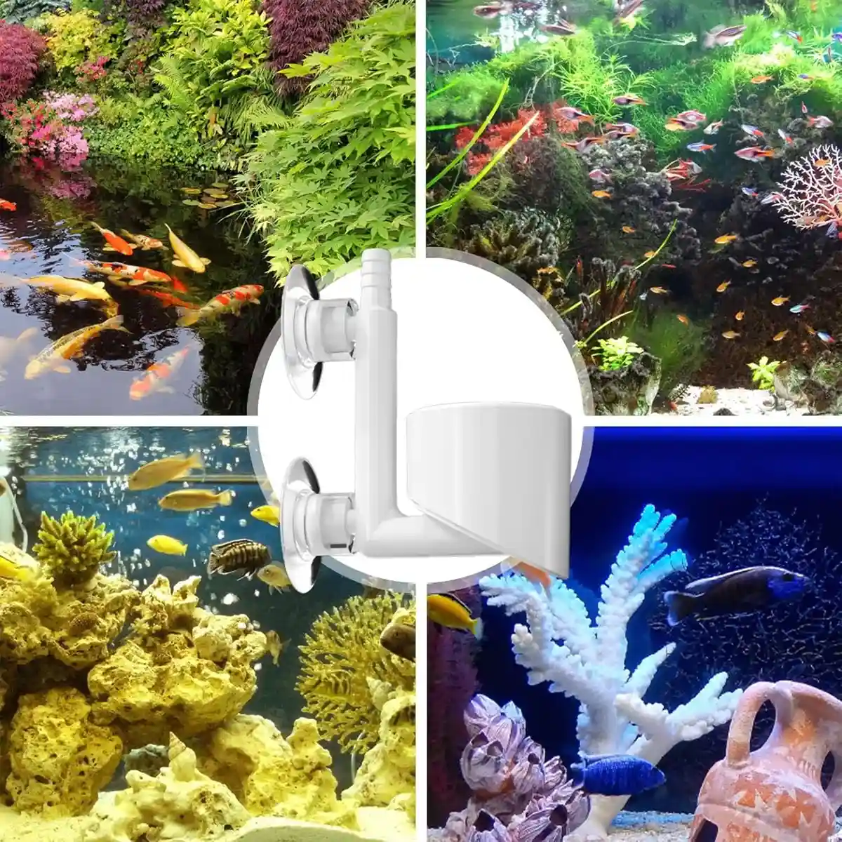 Nano Aquarium Air Stone Bubble Diffuser with Double Suction Cups - Image 9