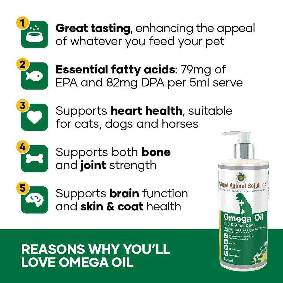 NAS Omega 3 6&9 Oil For Dogs 500ml - Image 4