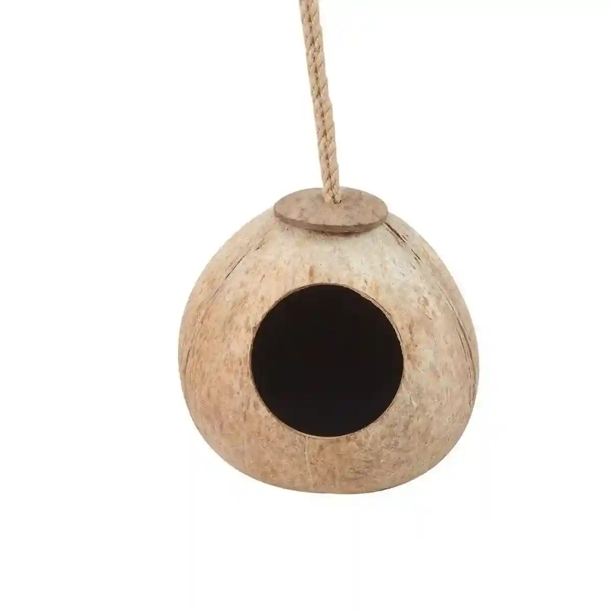 Natural Coconut Shell Bird Nest Safe & Cozy Bird House - Image 11