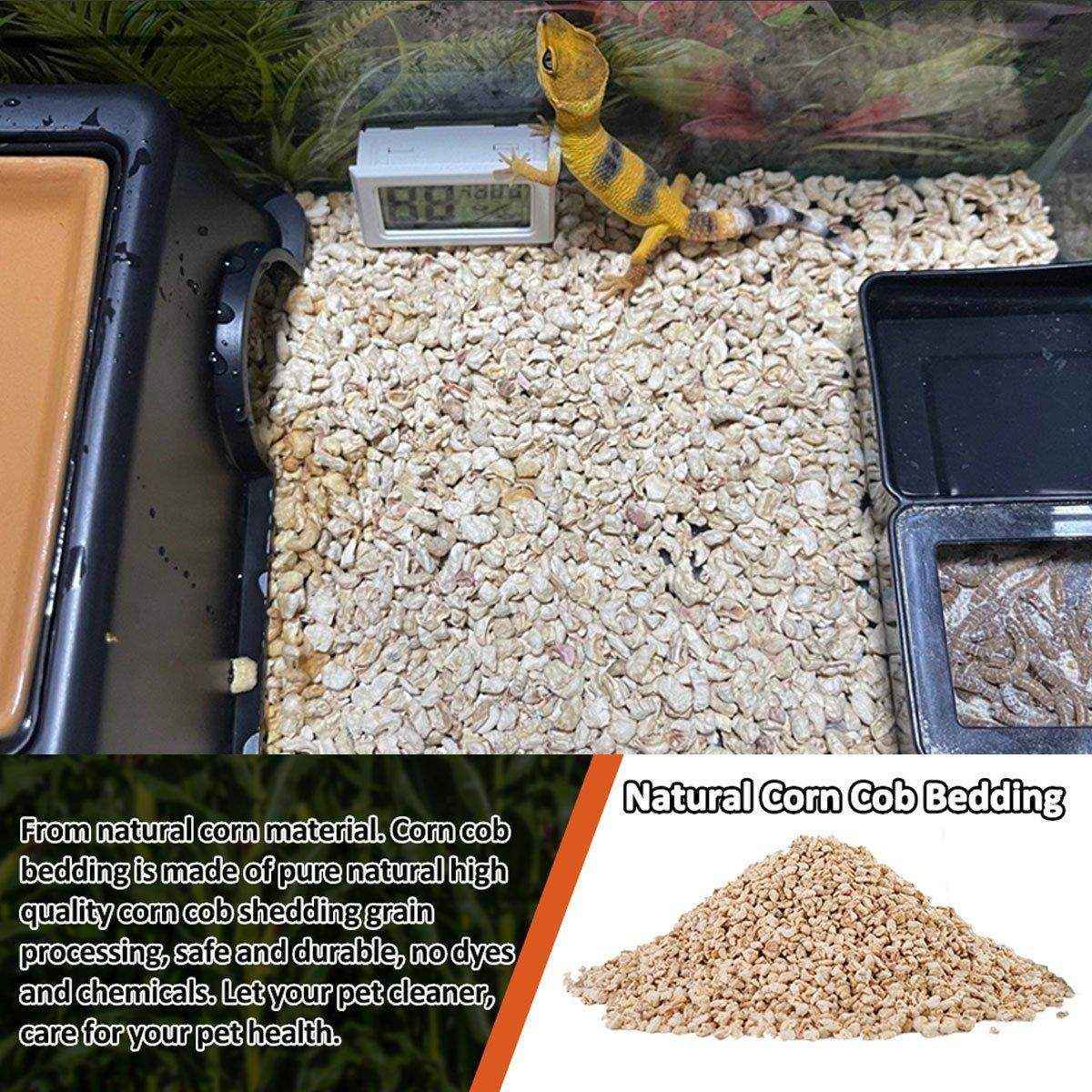 Natural Corn Cob Reptile Bedding Eco-Friendly 1000g Substrate for Reptiles - Image 9
