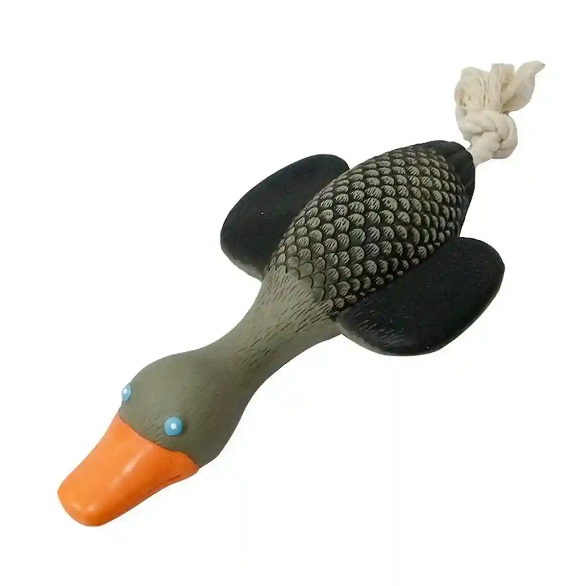 Durable Squeaky Dog Toy with Rope Tail for Interactive Chewing Fun - Image 2