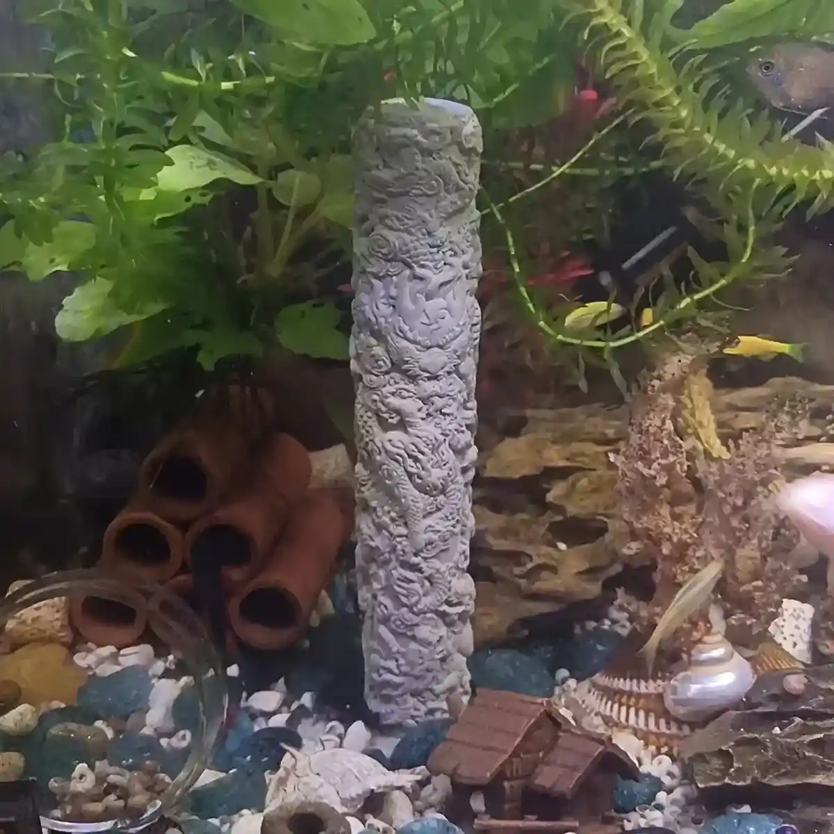Nine Dragon Aquarium Pillar for Bubble Effect and Themed Aquascapes - Image 3