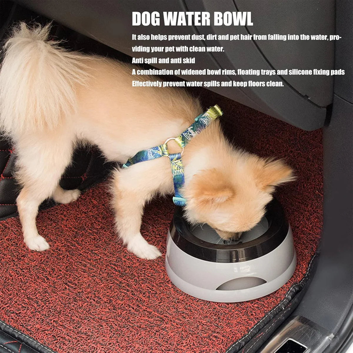 No Spill Pet Water Bowl With Floating Plate - Image 10