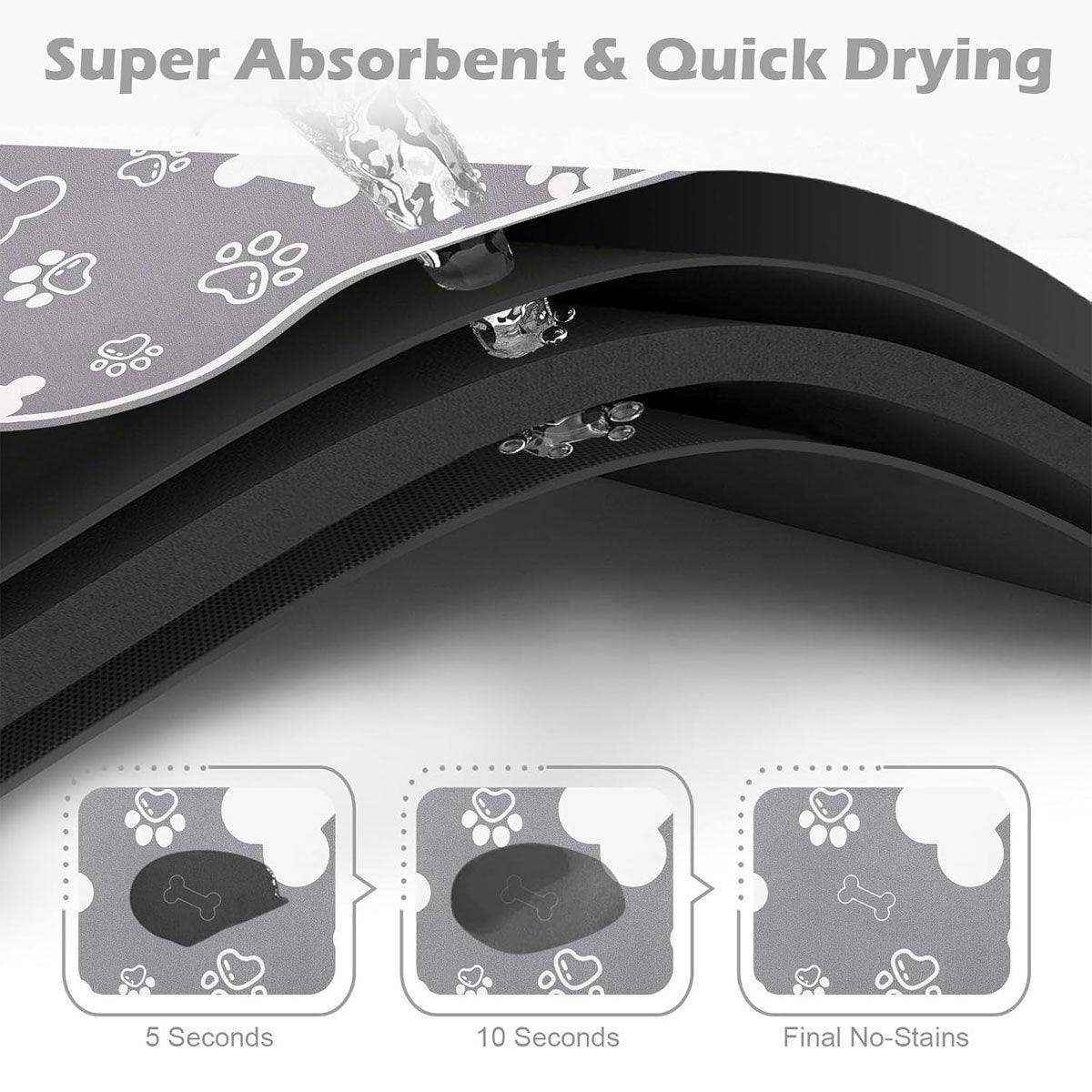 Non-slip Diatom Mud Pet Feeding Mat Absorbent & Dirt-Resistant Dog Placemat - Image 3