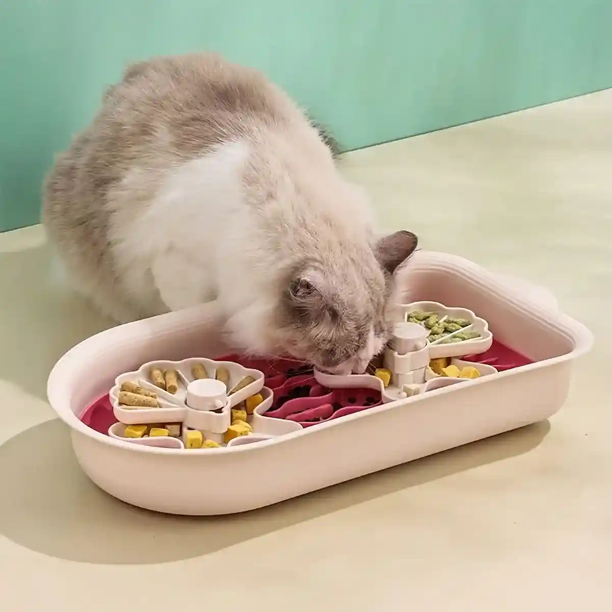 Interactive Rotating Puzzle Slow Feeder Bowl for Small & Medium Dogs - Image 11