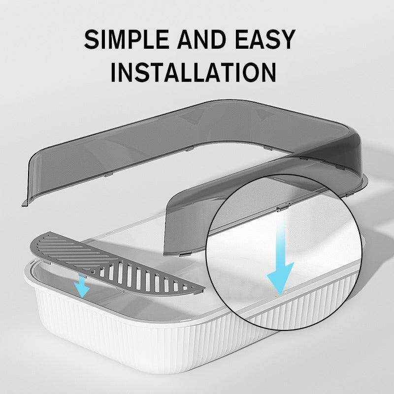 Cat Litter Box With Cat Litter Scoop 2 Colours - Image 4