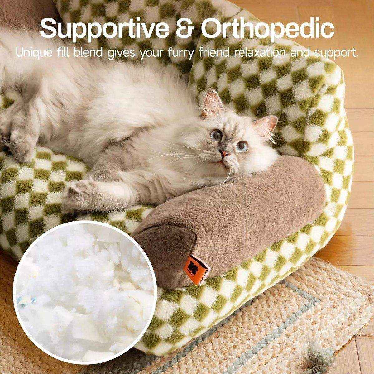 Orthopedic Cat & Dog Sofa Bed Supportive & Cozy Pet Couch - Image 4