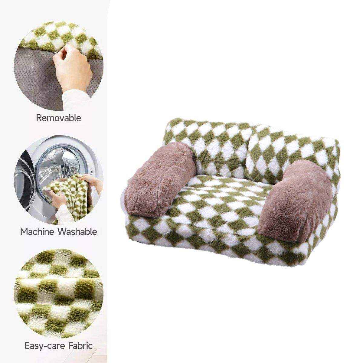Orthopedic Cat & Dog Sofa Bed Supportive & Cozy Pet Couch - Image 7