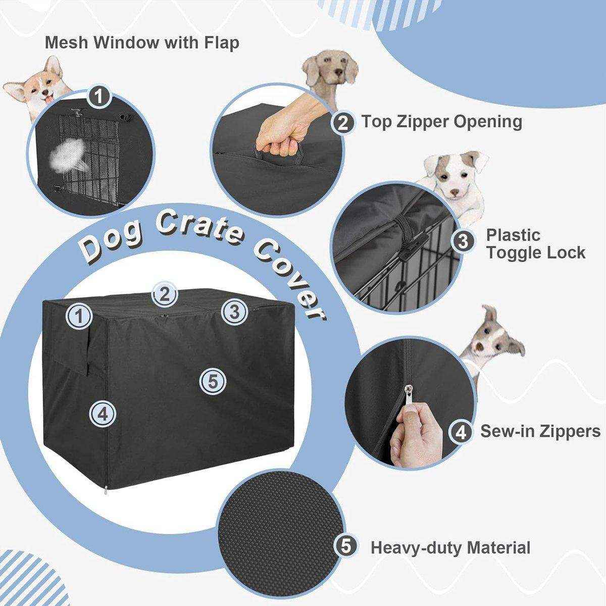 Oxford Cloth Pet Cage Cover Garden Courtyard Dog Cover - Image 5