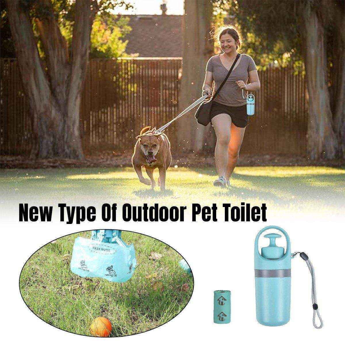 Pet Toilet Picker Portable Six-claw Shovel Excrement Clip Excrement Picking Garbage Bag Dispenser - Image 2