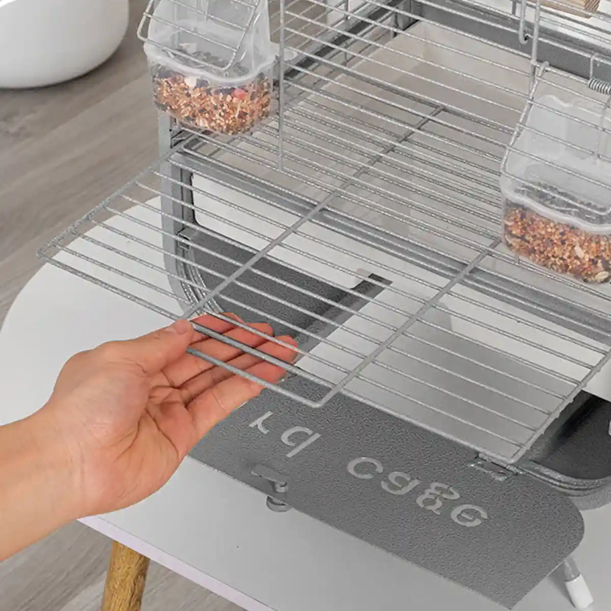 Parrot Cage Modern Metal Bird Cage with Stand and Easy-Clean Tray - Image 5
