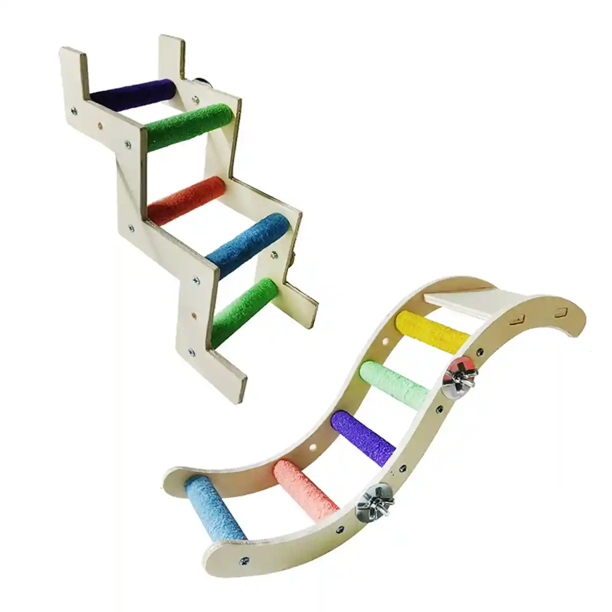 Parrot Climbing Ladder Toy for Birds Claw Care & Swing Platform - Image 2