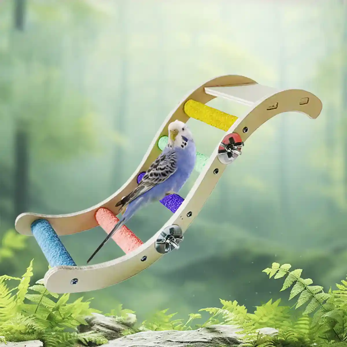 Parrot Climbing Ladder Toy for Birds Claw Care & Swing Platform - Image 9