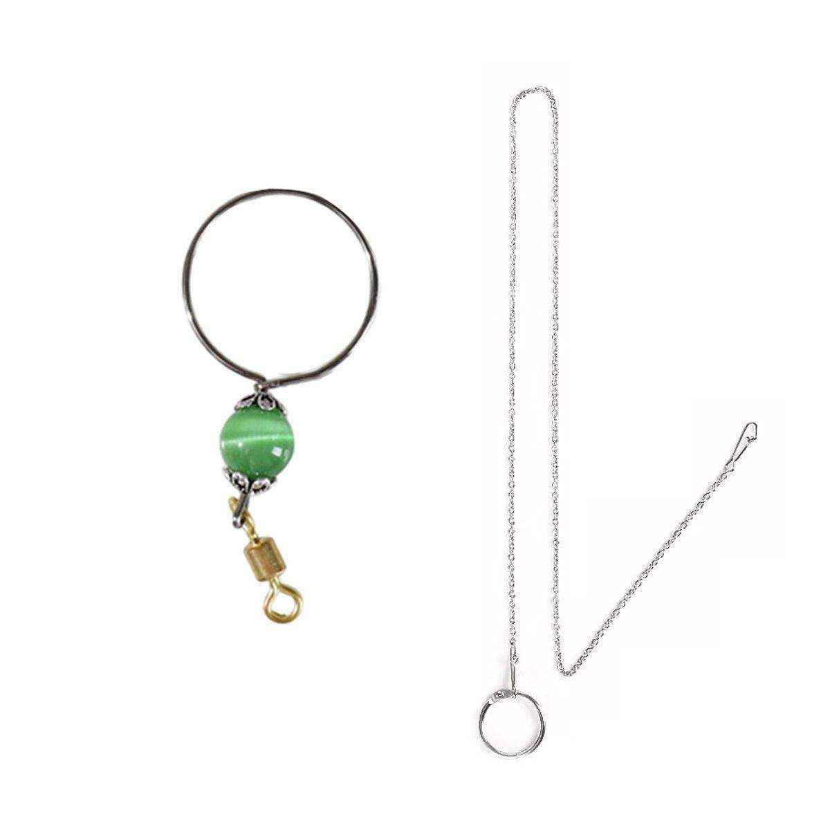 Adjustable Parrot Collar with Opal Necklace and Stainless Steel Chain - Image 21