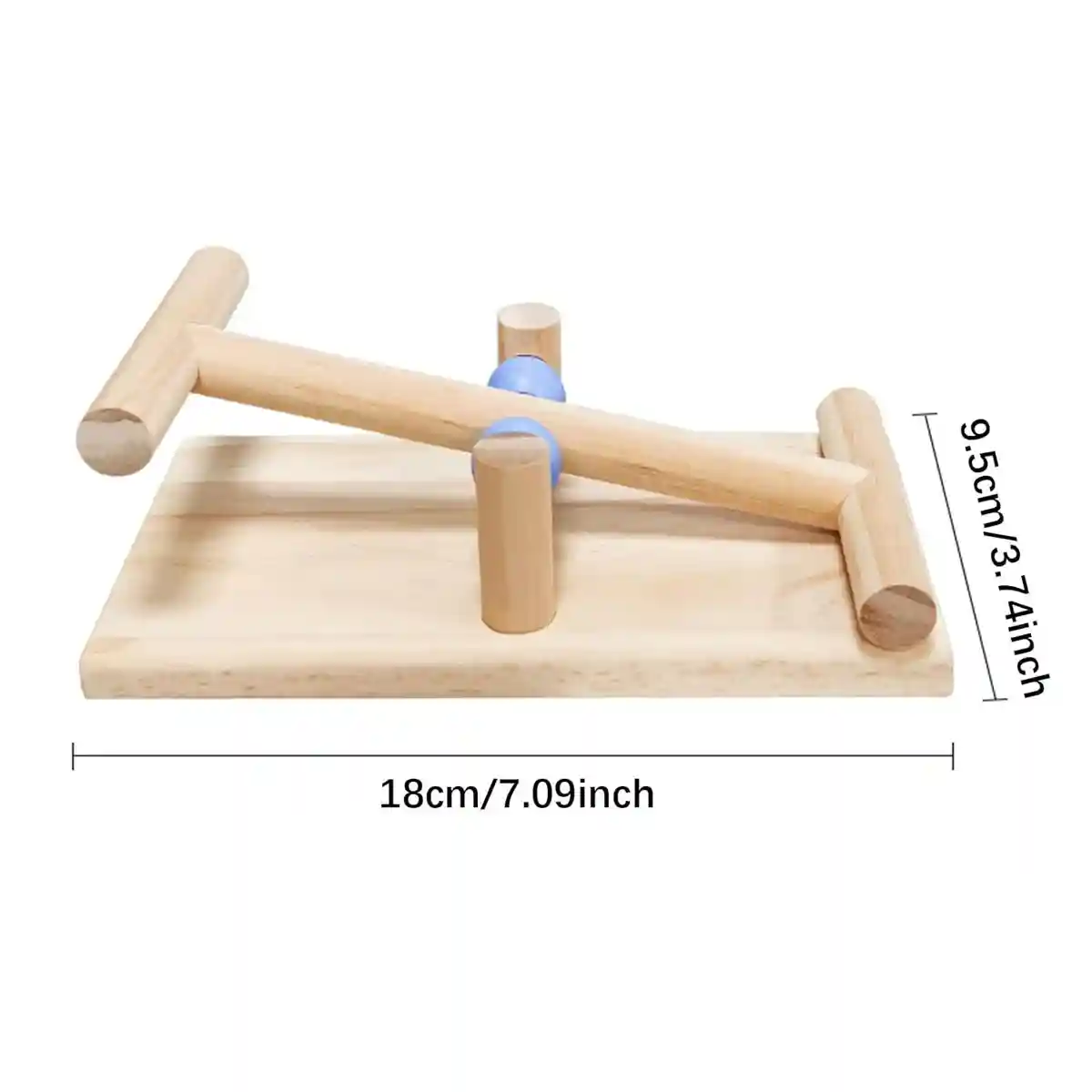Parrot Interactive Seesaw Toy Wooden Bird Claw Grinding Toy - Image 4