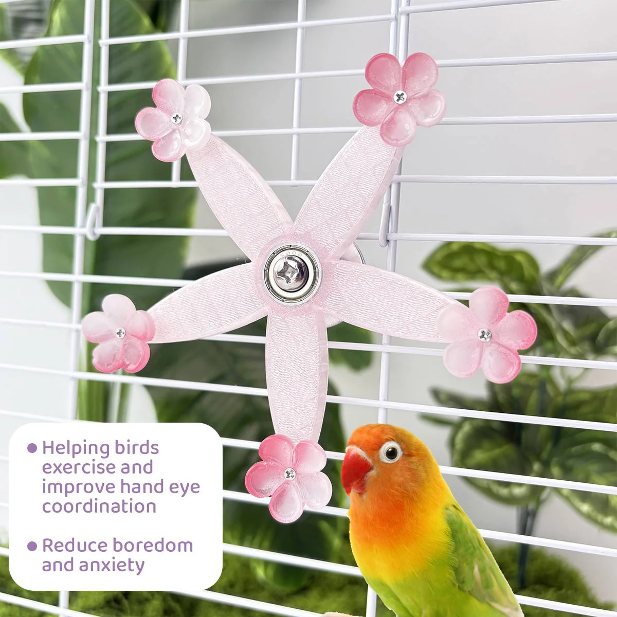 Parrot Spinning Toy 360° Rotating Bird Cage Toy - Image 9