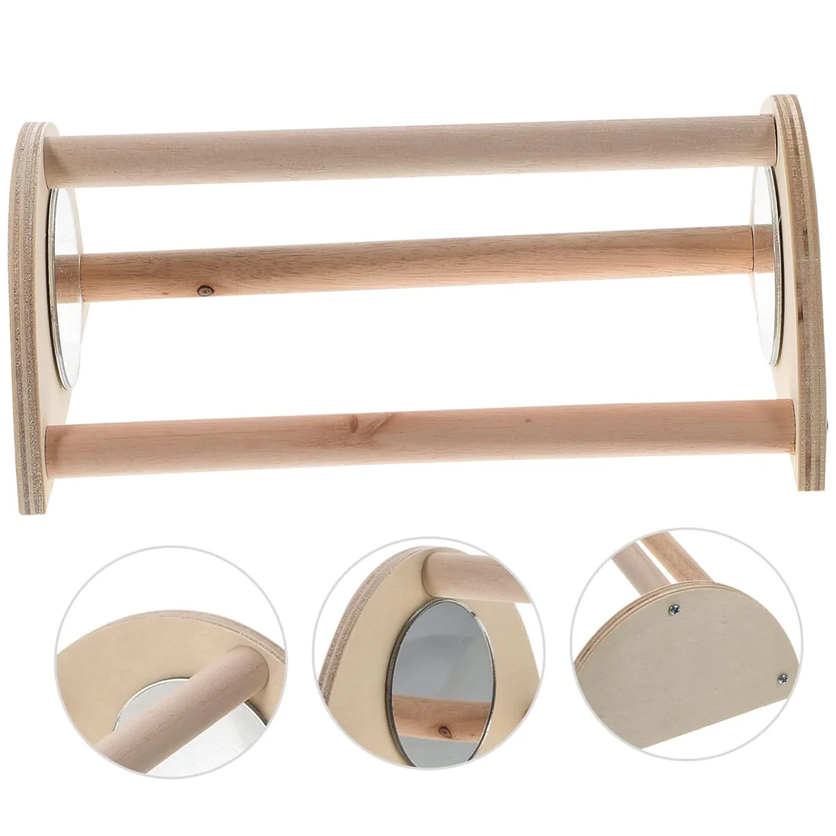 Parrot Stand Pet Chicken Wooden Mirror Small Stand Chick Stand - Image 11