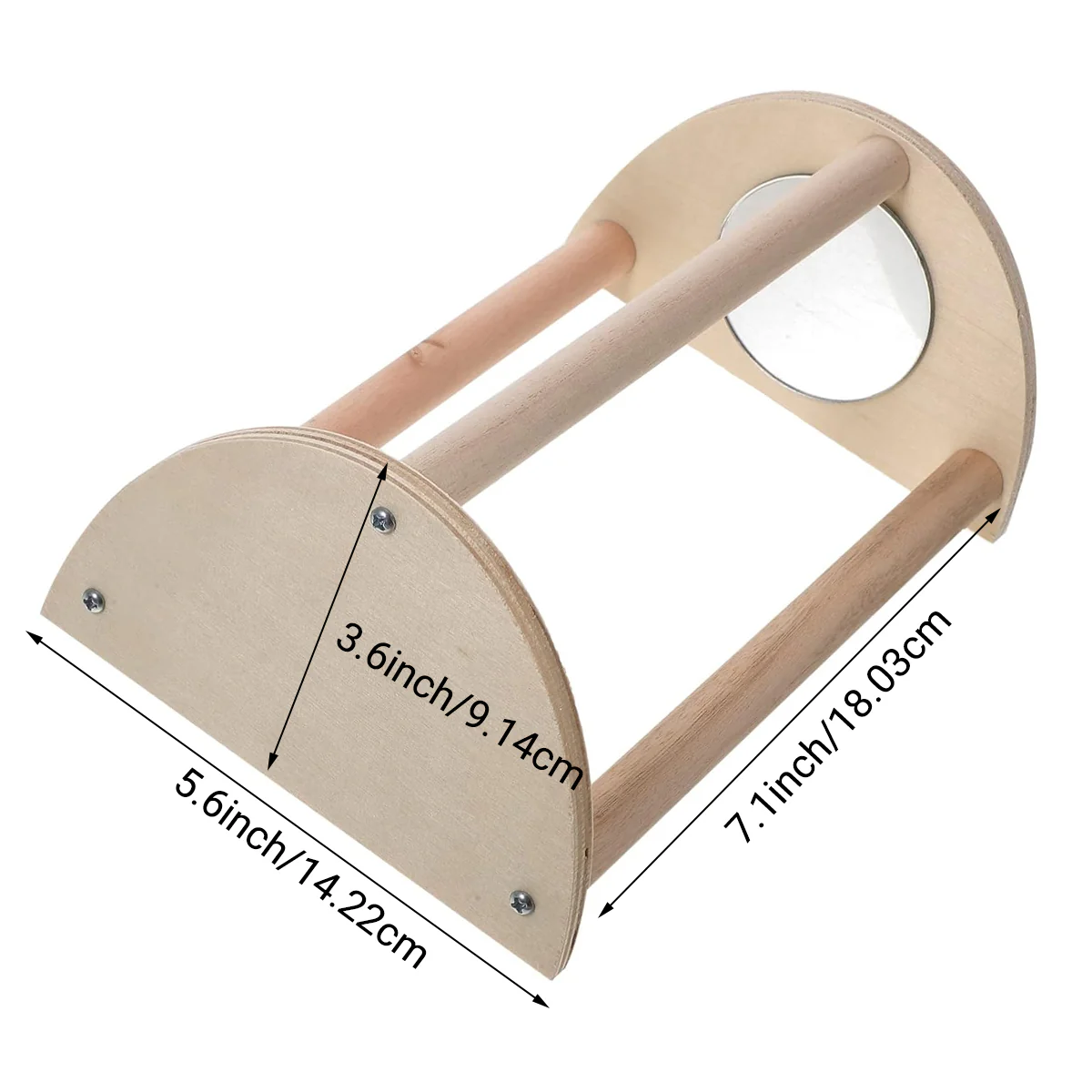 Parrot Stand Pet Chicken Wooden Mirror Small Stand Chick Stand - Image 5