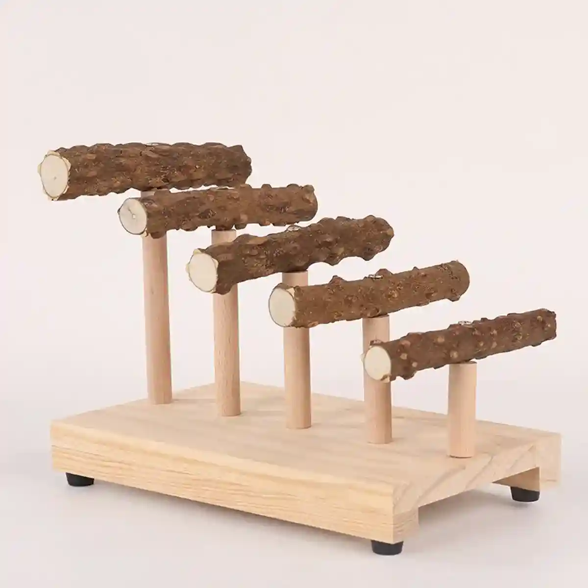Climbing Ladder Parrot Stand with Natural Perches for Birds - Image 8