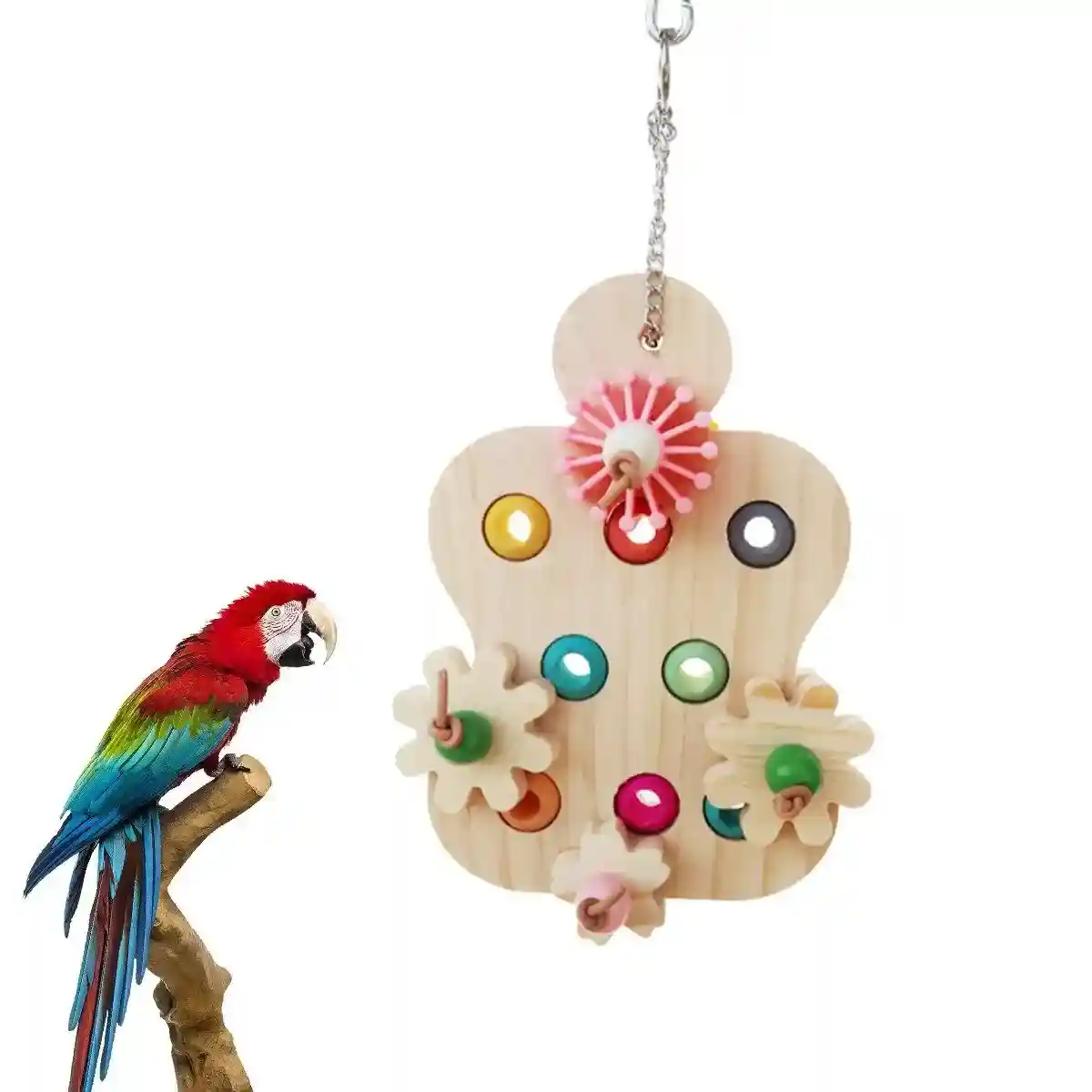 Parrot Supplies Bird Toys Wooden Educational Interactive Toys - Image 7