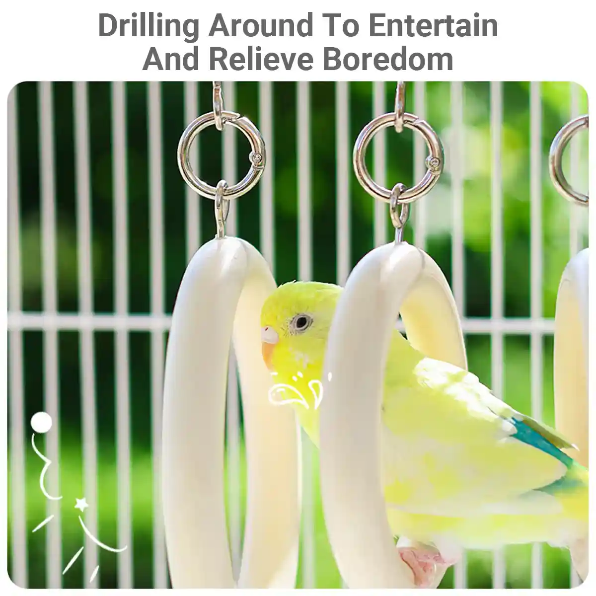 Bird Swing Tunnel Toy Fun & Comfortable Play for Birds - Image 8