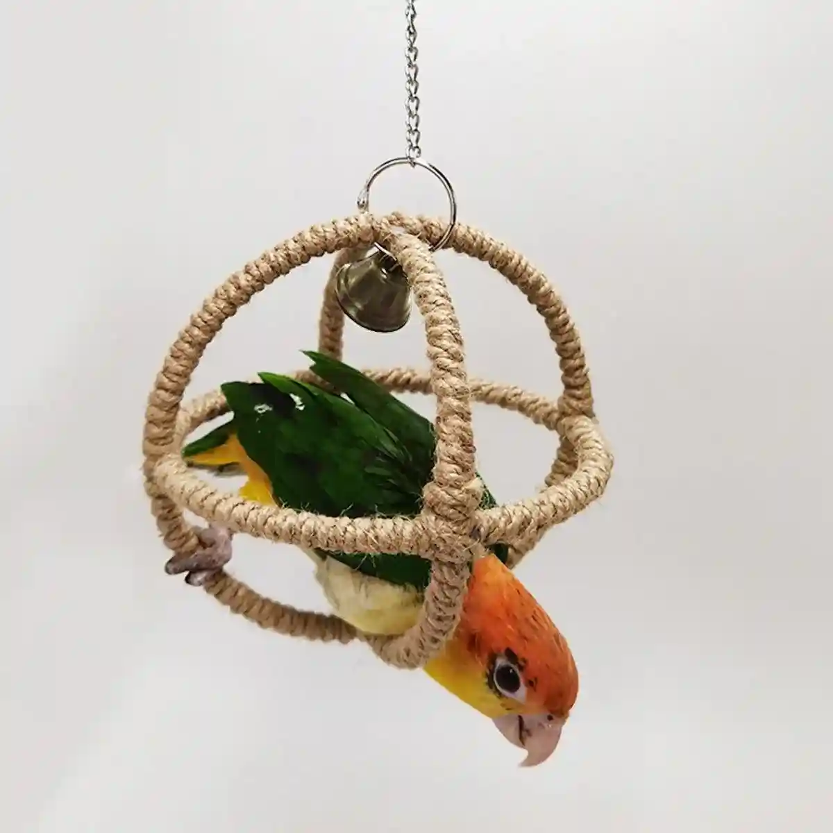 Parrot Toy Bite Exquisite Ball Ring Hemp Rope Bird Toy Ring Swing Pet Toy Bird Bite Supplies - Image 12