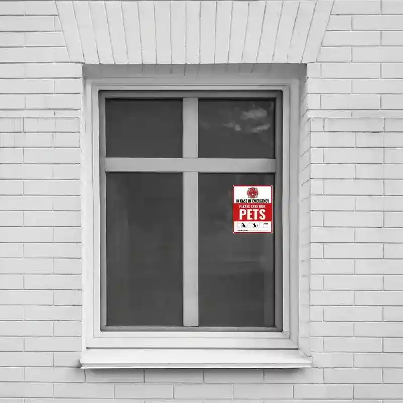 10pcs Emergency Pet Alert Stickers for Windows and Doors - Image 9