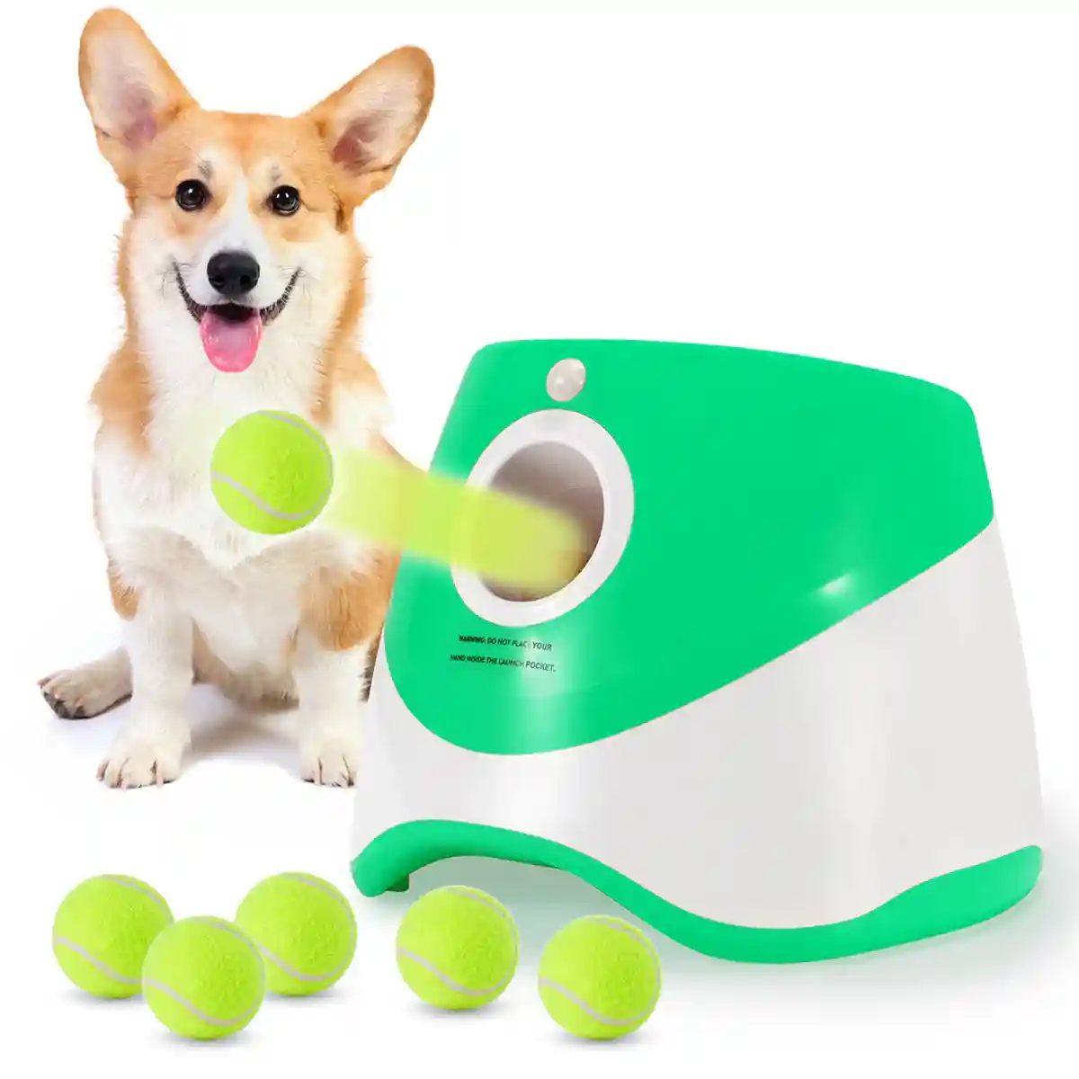 Dog Ball Thrower Outdoor Elastic Tennis Launcher Dog Toy Automatic Ball Machine - Image 11