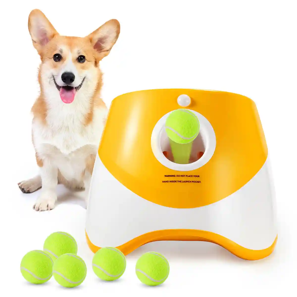 Dog Ball Thrower Outdoor Elastic Tennis Launcher Dog Toy Automatic Ball Machine - Image 12