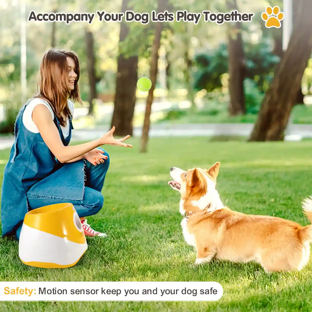 Dog Ball Thrower Outdoor Elastic Tennis Launcher Dog Toy Automatic Ball Machine - Image 9