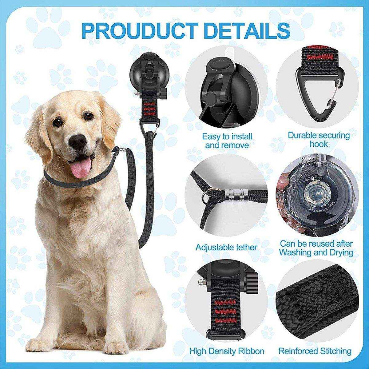 Pet Bath Holder with Suction Cup and Grooming Table Lanyard - Image 5