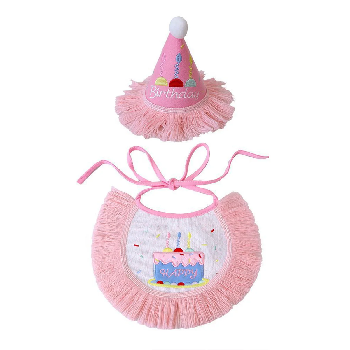 Pet Birthday Outfit Birthday Bib And Hat Set - Image 11