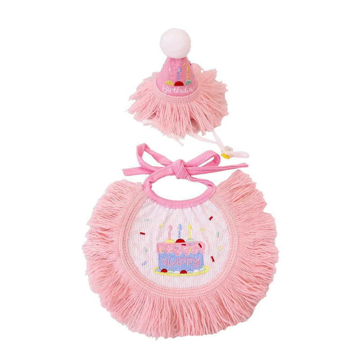 Pet Birthday Outfit Birthday Bib And Hat Set - Image 12