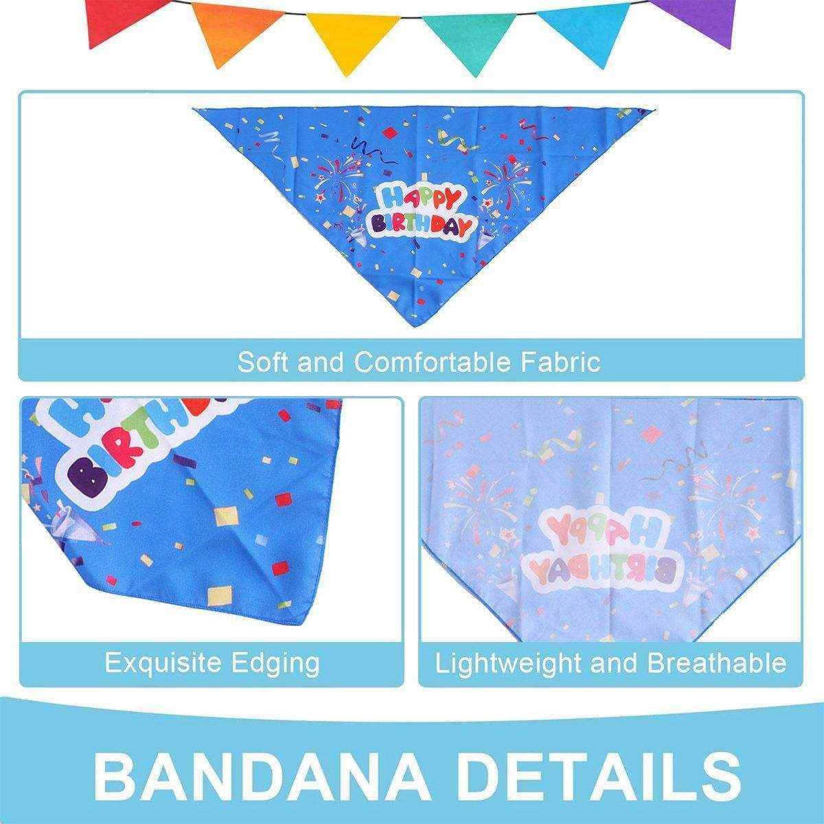 Pet Birthday Suit Cake Hat Triangle Towel Combination Birthday Dress - Image 7