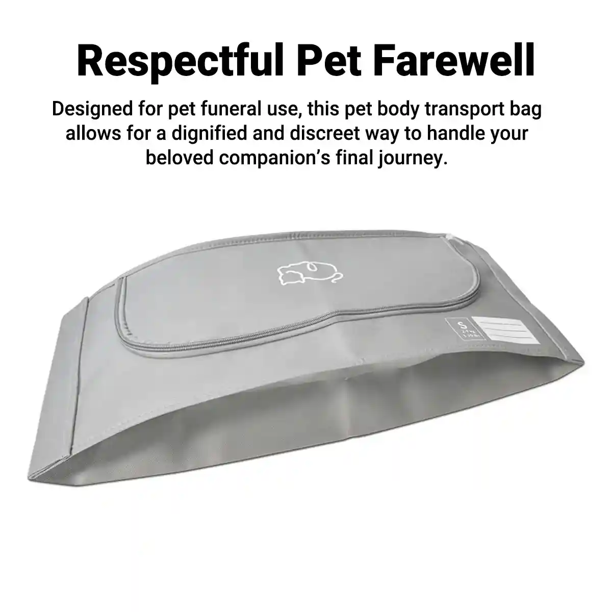 Eco-Friendly Pet Body Bag for Burial and Cremation (S/M Sizes) - Image 3