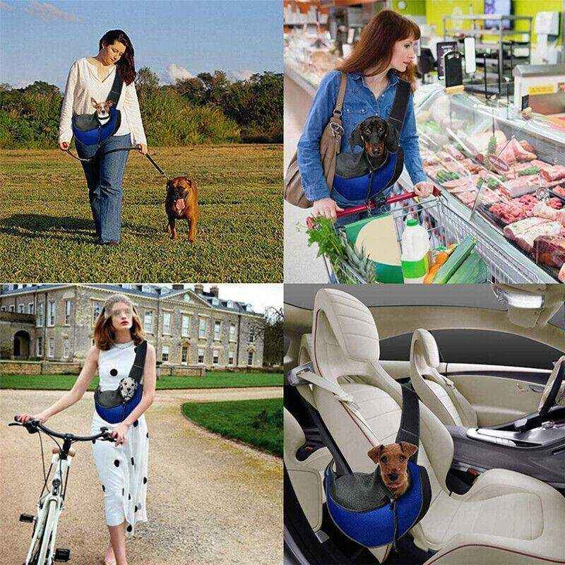 Pet Carrier Bag Multi-Color Compact Travel Carrier Dog Cat Sling - Image 7