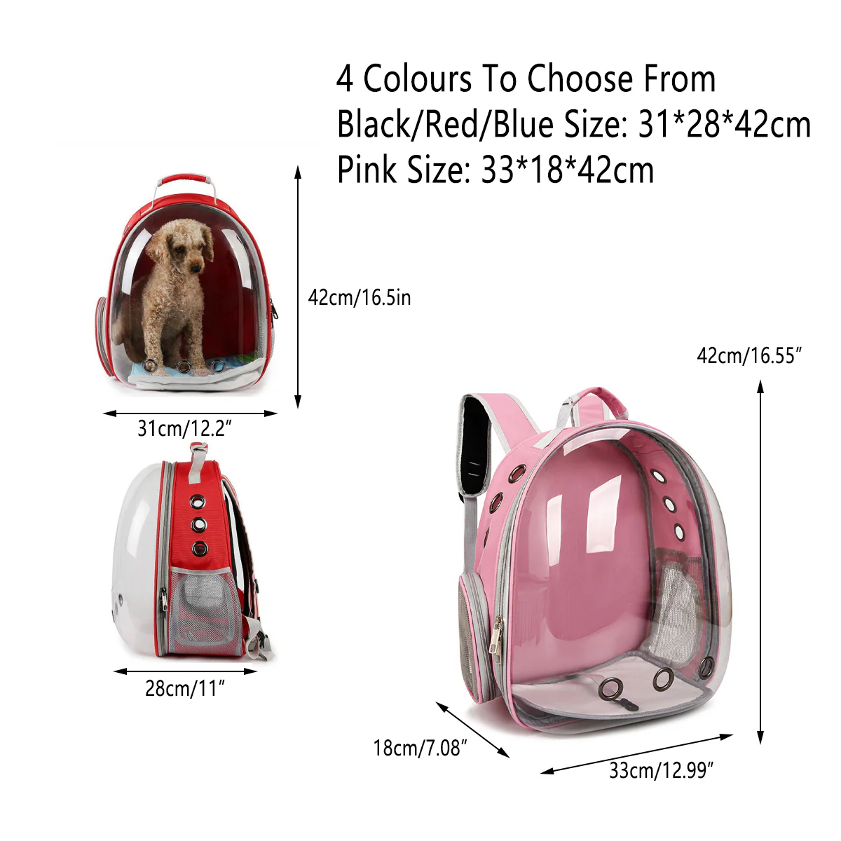 Pet Carrier Backpack With Bubble Window For Small Pets - Image 16