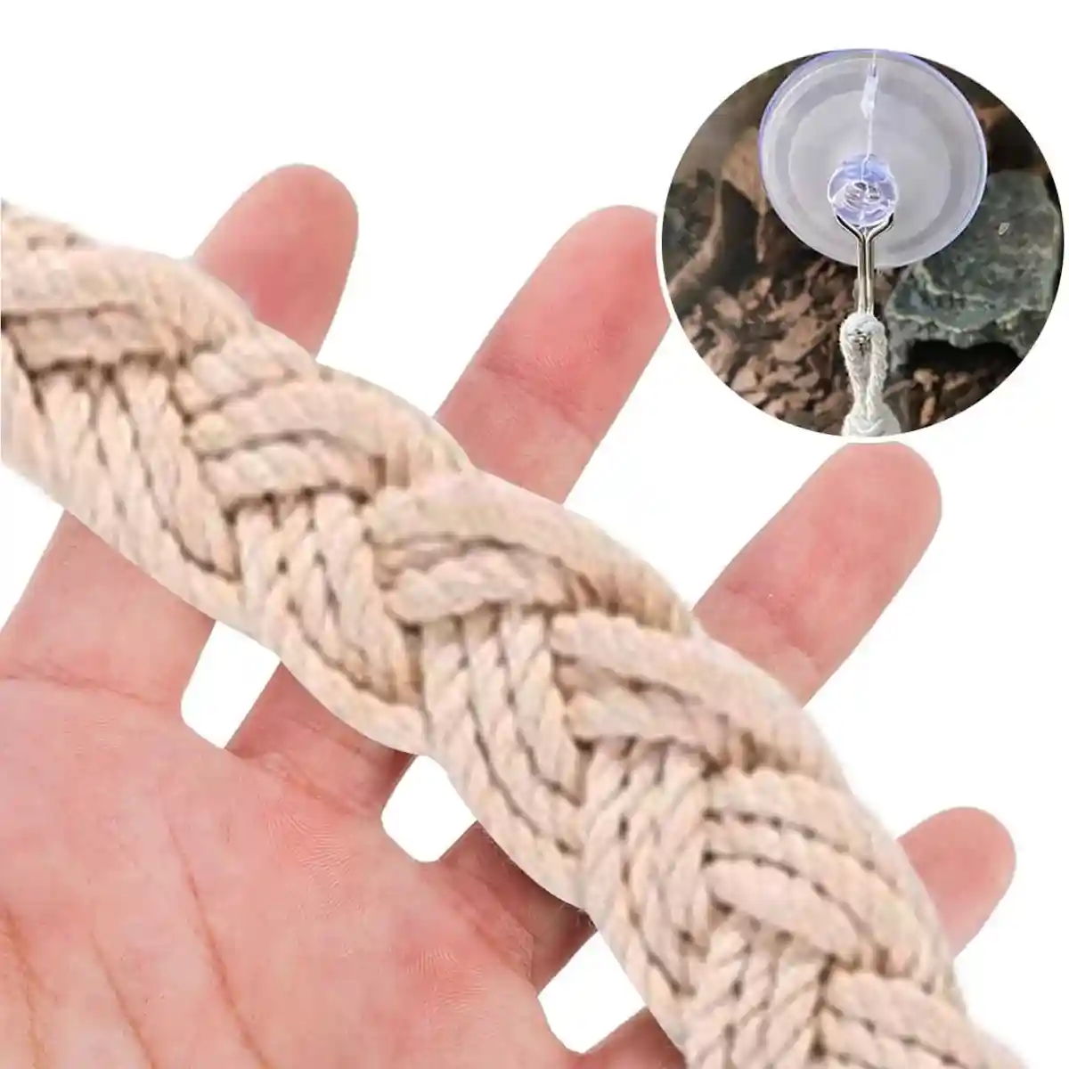 Pet Climbing Suspension Bridge Rope Ladder for Hermit Crabs & Reptiles - Image 3